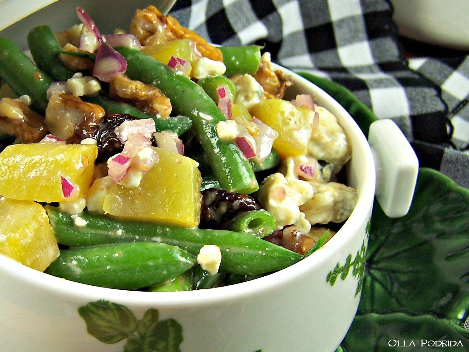 OllaPodrida Beans, Beets, and Bleu Salad