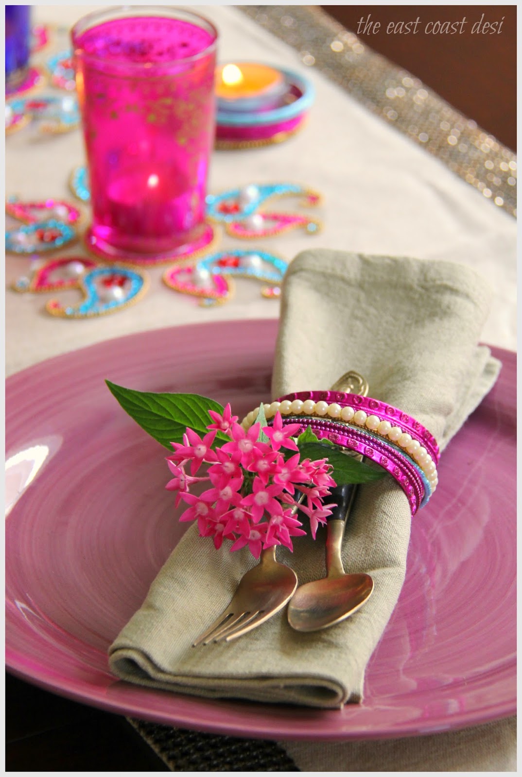 the east coast desi A Medley of Influences (Diwali Tablescape)
