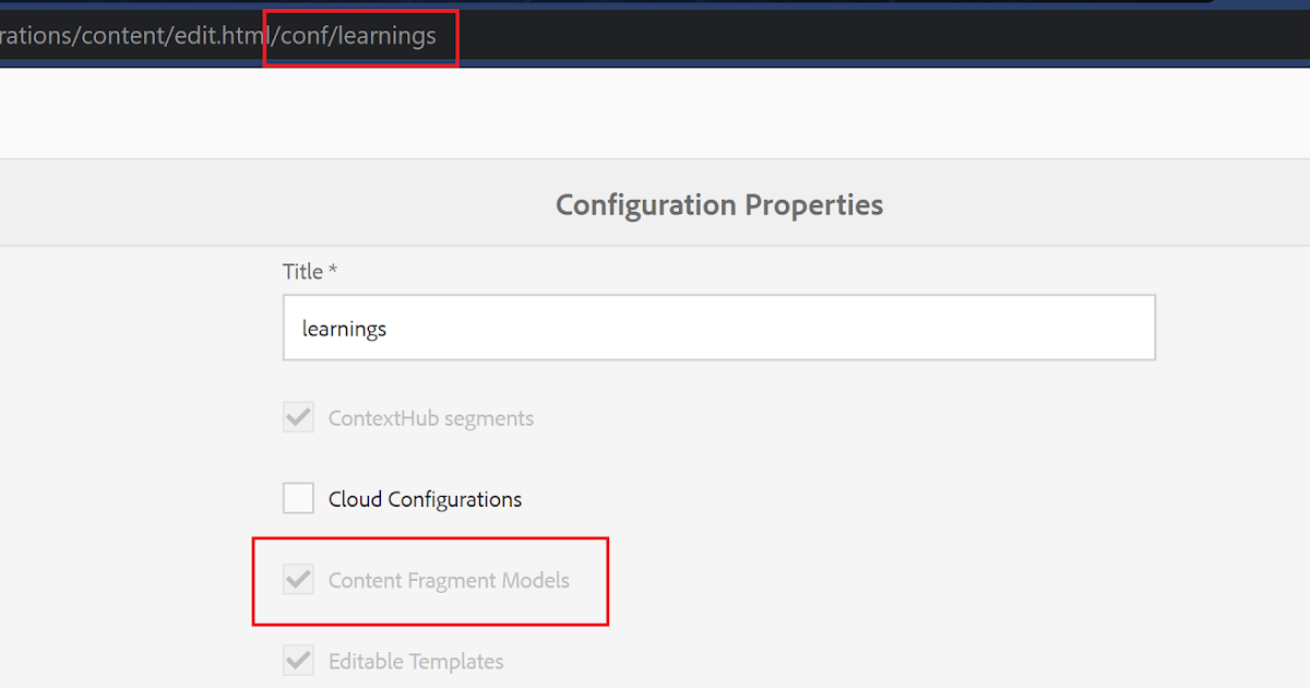 Content Fragments in AEM High level pointers