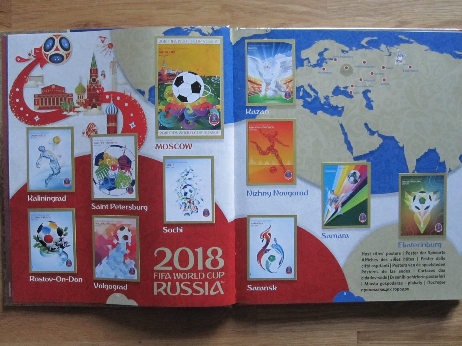 Panini WM 2018 World Cup Russia Sticker 23 Saint Petersburg Poster der Spielorte 