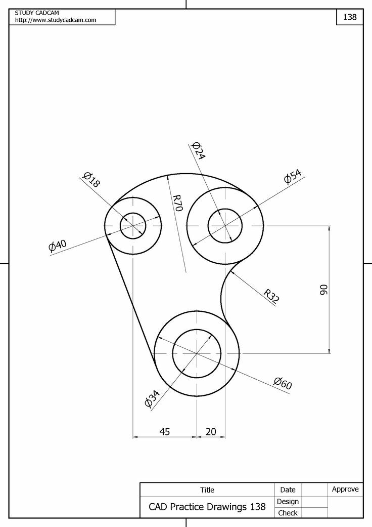 AutoCAD Practice Design #27