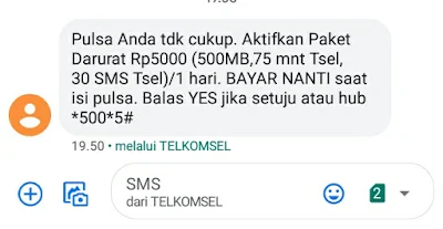 Kode Dial Paket Darurat Telkomsel 