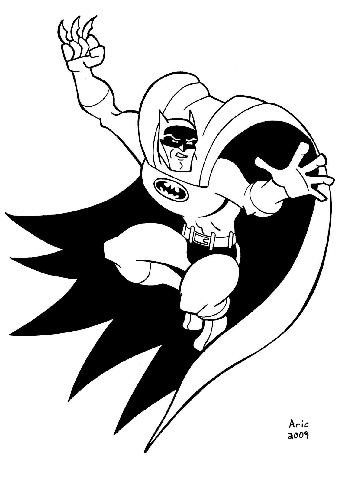 Buku Mewarnai Gratis Download Gambar Kartun Batman