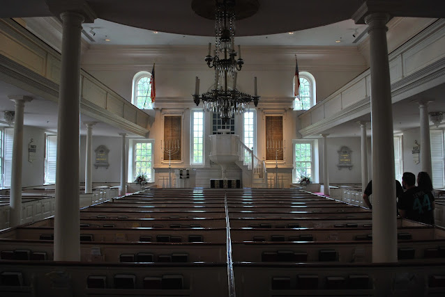 Interior of Christ Church in Alexandria, Virginia