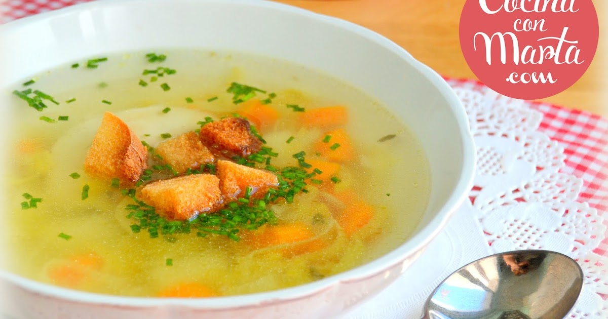 Cocina con Marta. Recetas fáciles, rápidas y caseras Sopa o caldo de