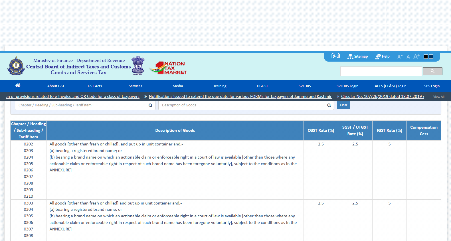 Find HSN Code, SAC for GST Rates from Verified Sources. Search the Free