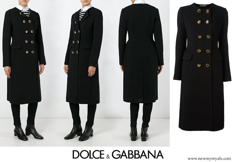 Kate Middleton wore DOLCE & GABBANA collarless long coat