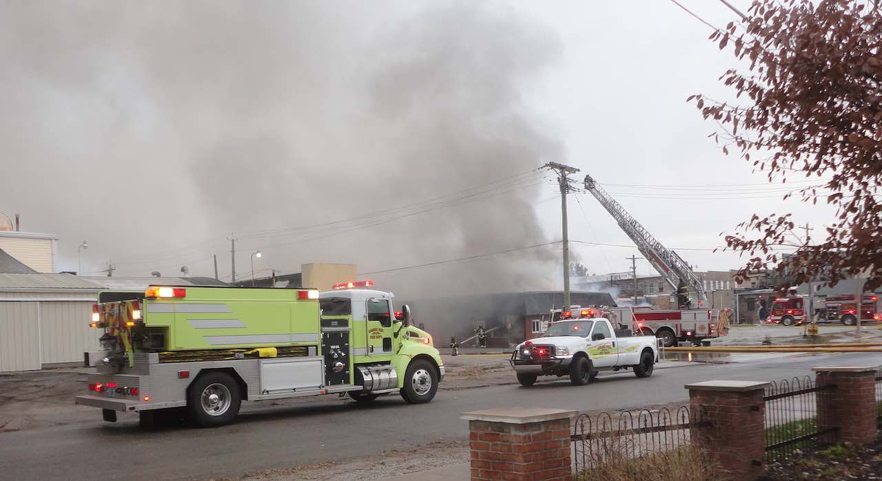 Rensselaer Adventures Major fire destroys half of a block of downtown