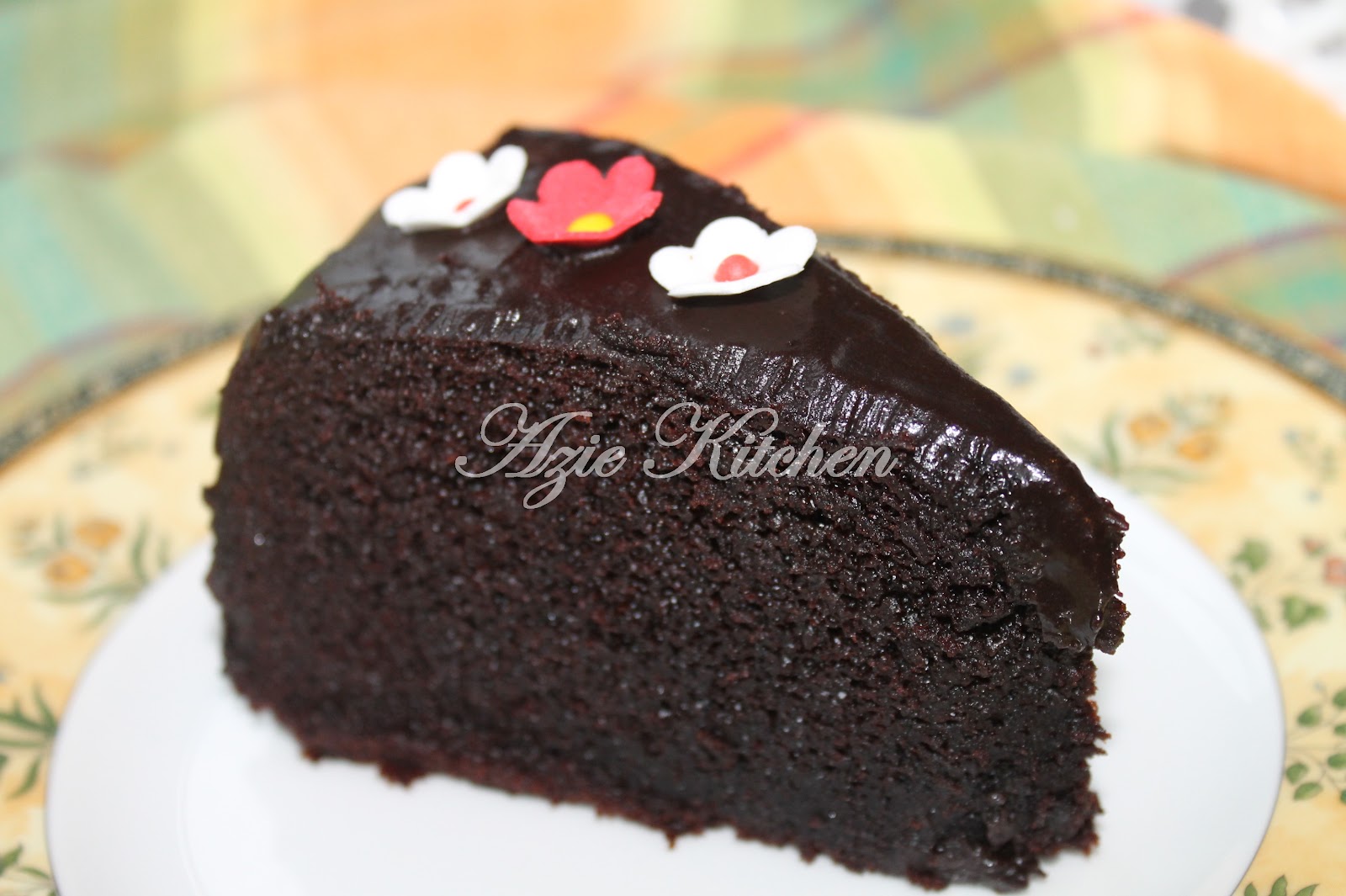 Kek Coklat Lembab Kukus "To Die For" - Azie Kitchen