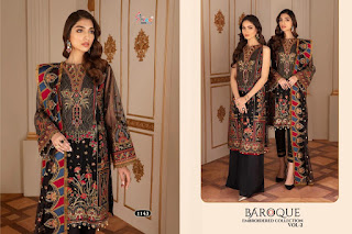 Shree Fab Baroque Embroidered Vol 2 Pakistani Suits Collection In Wholesale Rate 