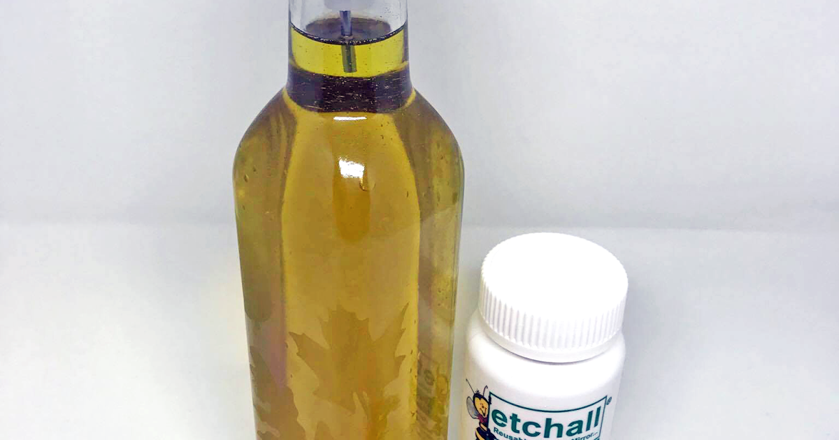 Etching An Oil & Vinegar Bottle For Fall Nadine Carlier