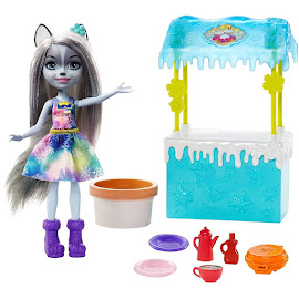 Enchantimals Hawna Husky Snowy Valley Theme Pack Warmin' Up Cocoa Stand Figure