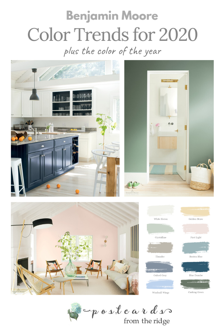 Benjamin Moore Color Trends 2020 Postcards From The Ridge