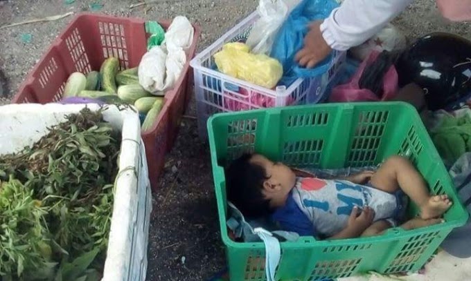 Kisah Pakyob bawa anak pergi pasar untuk menjual