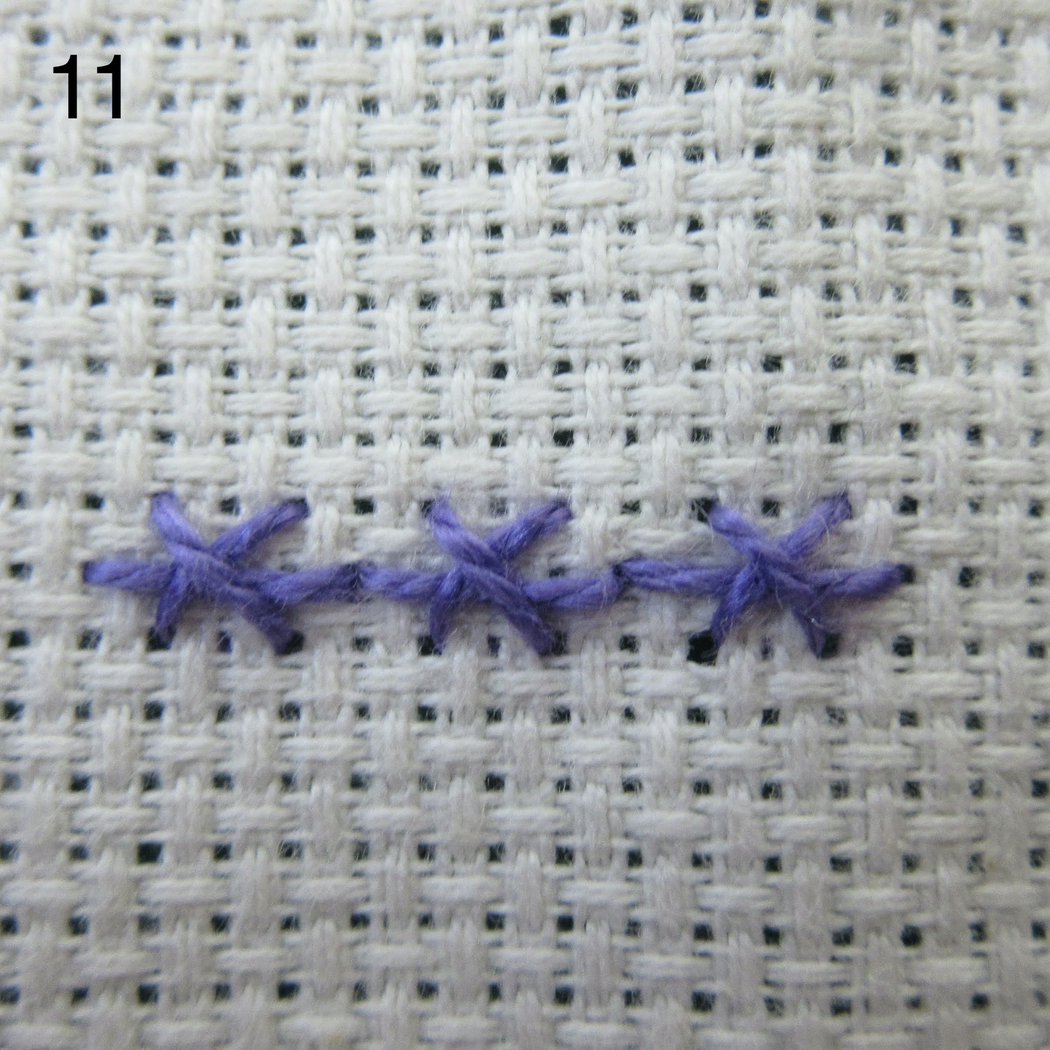 Queenie's Needlework Sunday Stitch school Lesson 157 Invented