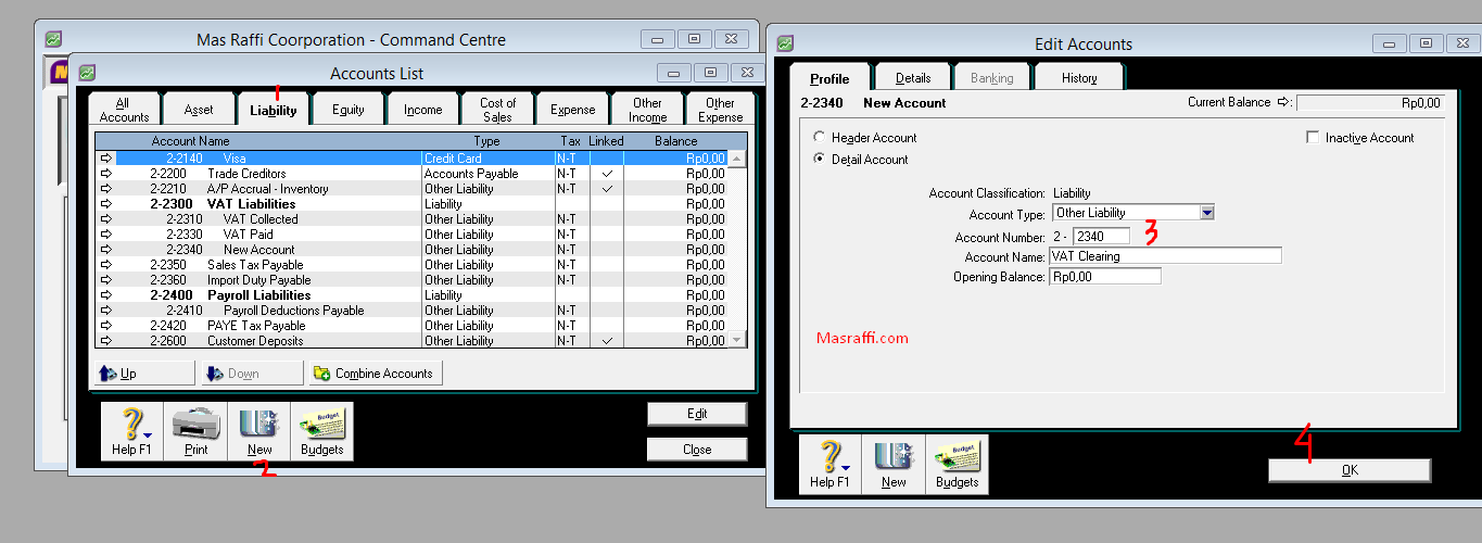 √ Cara Menambah, Mengedit dan Menghapus Akun di Myob Mas