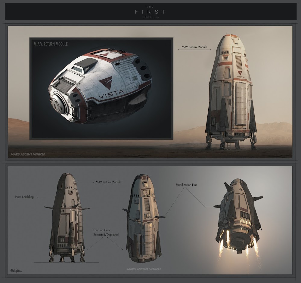 Mars ascent vehicle concept by Alex Nice (infographic) Mars ascent vehicle concept by Alex Nice (infographic)