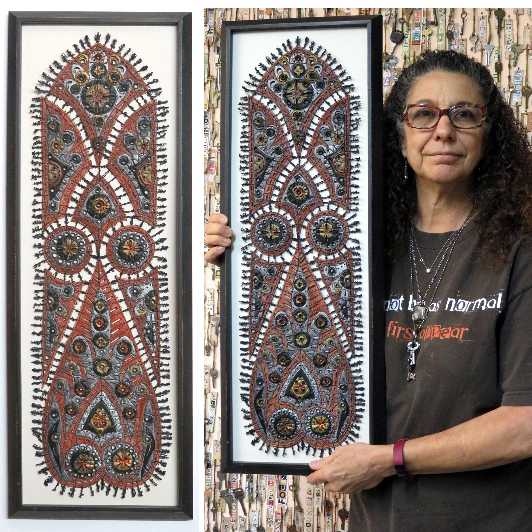 Art In Stitches Lancet Windows and Peacock Feathers