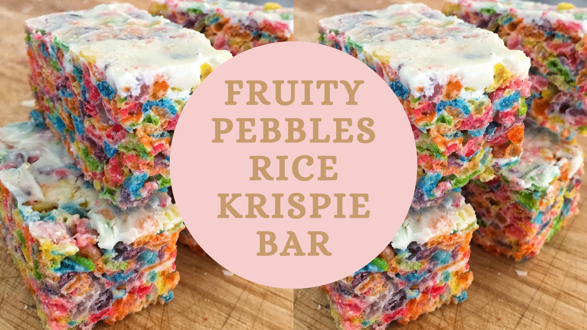 YnotU DIY Fruity Pebbles Rice Krispies Breakfast Bar