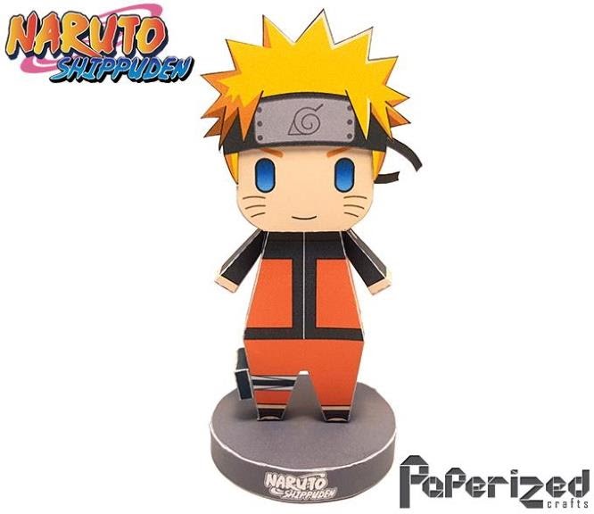 PAPERMAU Naruto Shippuden Naruto Uzumaki Paper Toy by Paperized