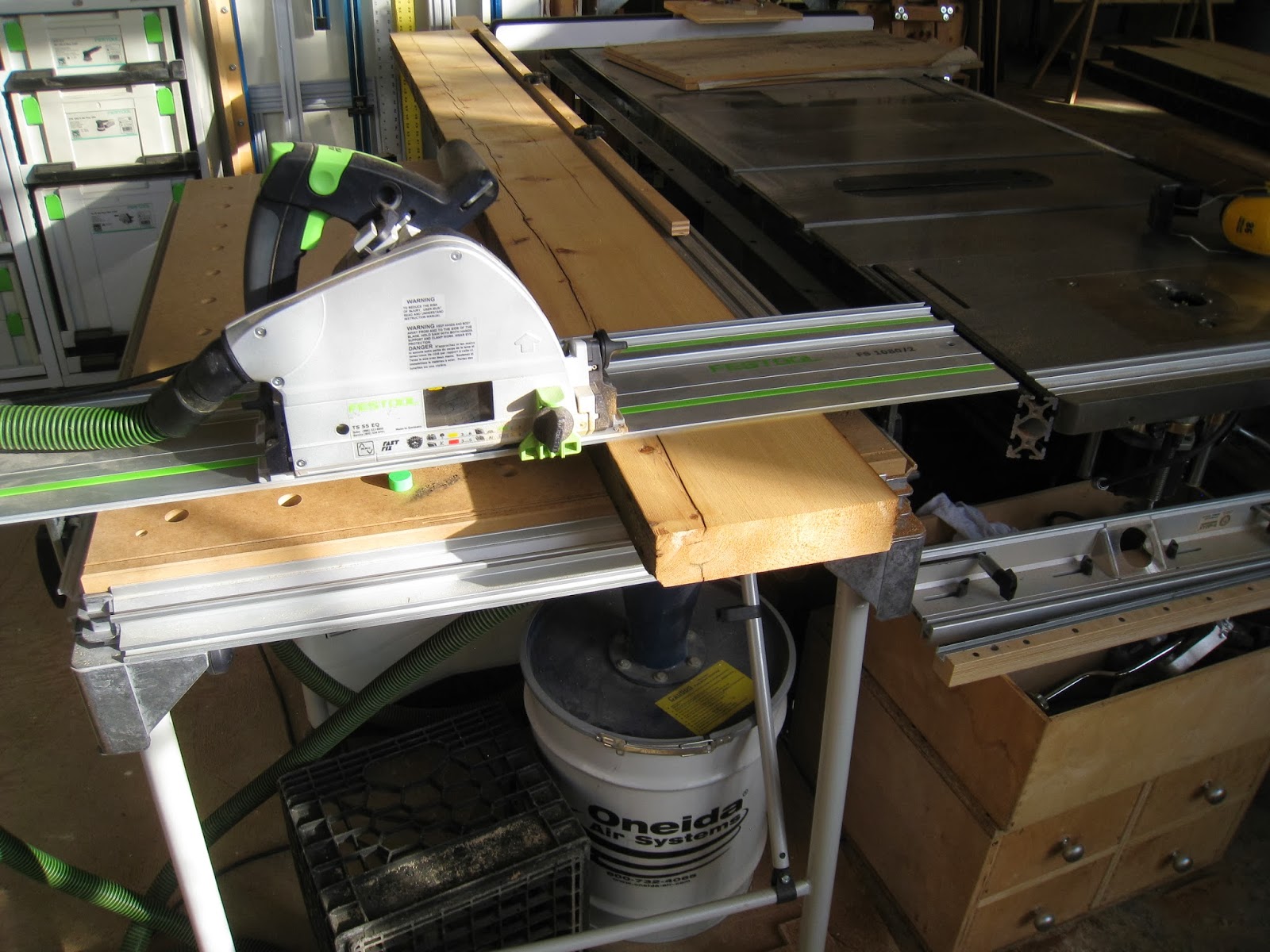 James Watriss Working without a table saw Making the top.