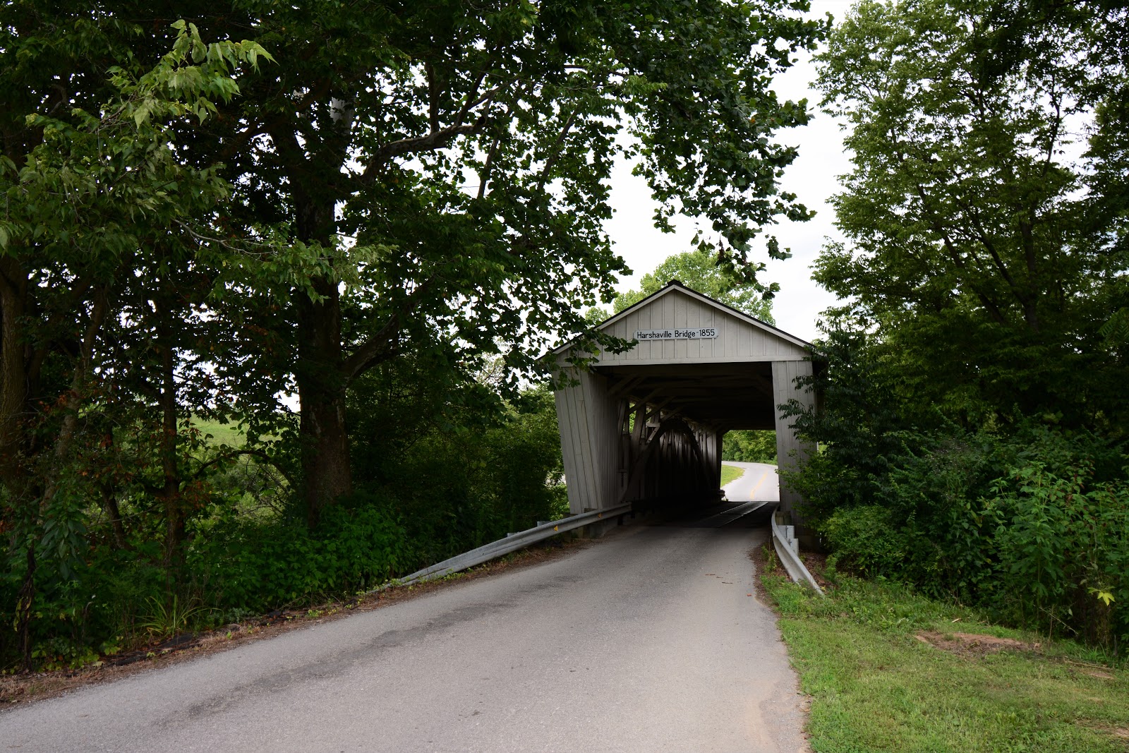 COVERED BRIDGES IN OHIO + HARSHAVILLE COVERED BRIDGE SEAMAN, OHIO