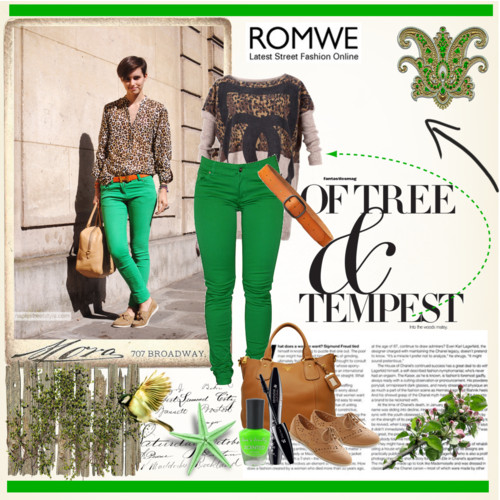 How to wear green skinny jeans