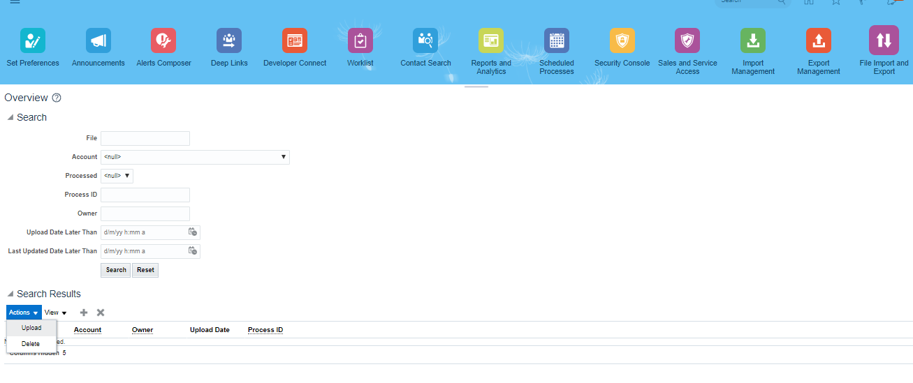 Import Data into Application Table using FBDI in oracle Fusion Data