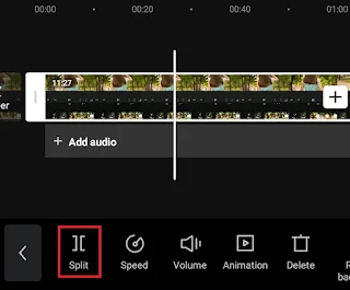 cut the video into two parts