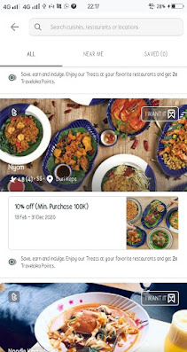 promo makanan di treats by traveloka eats