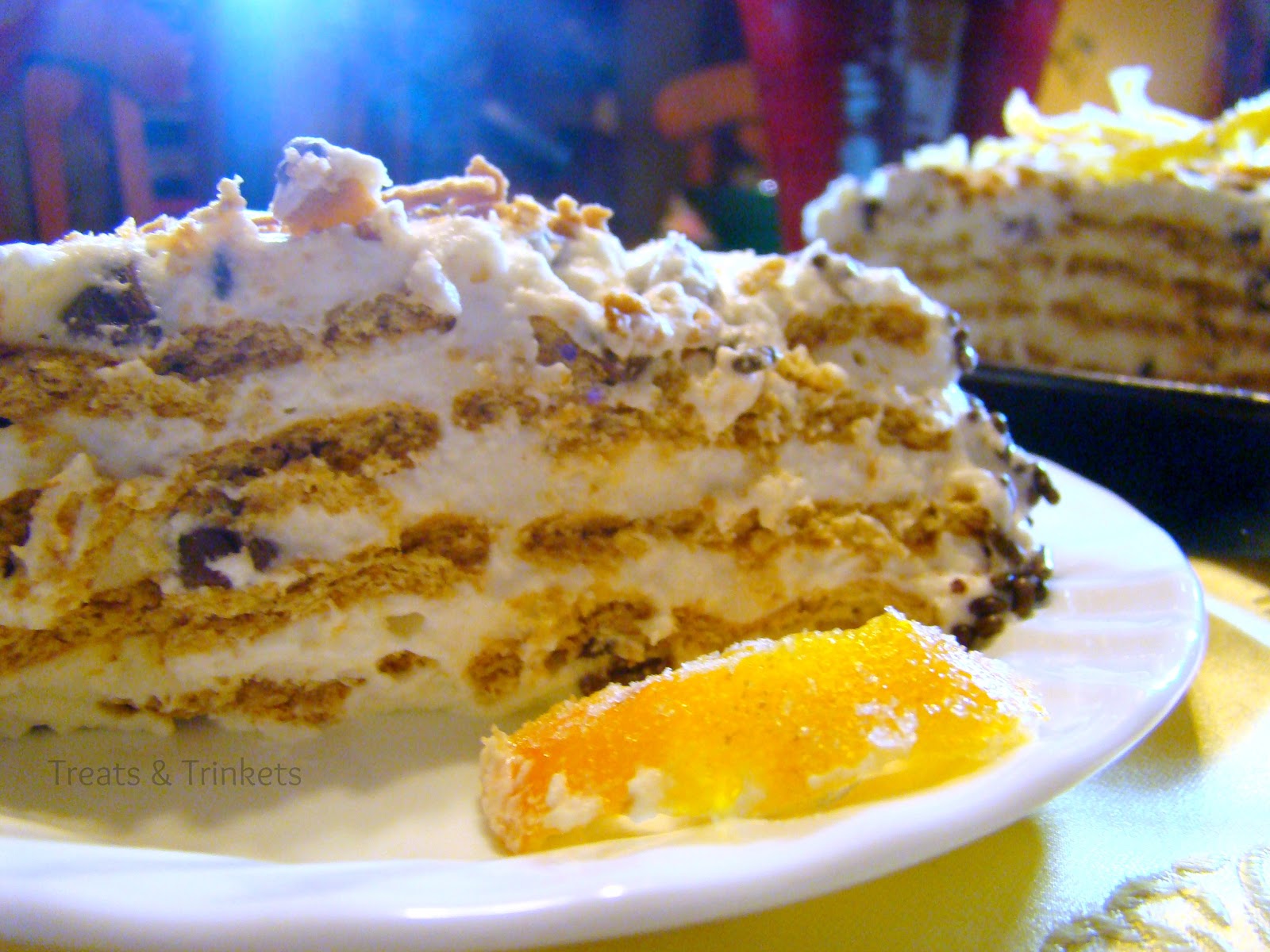 Treats & Trinkets Cannoli Cream Icebox Cake