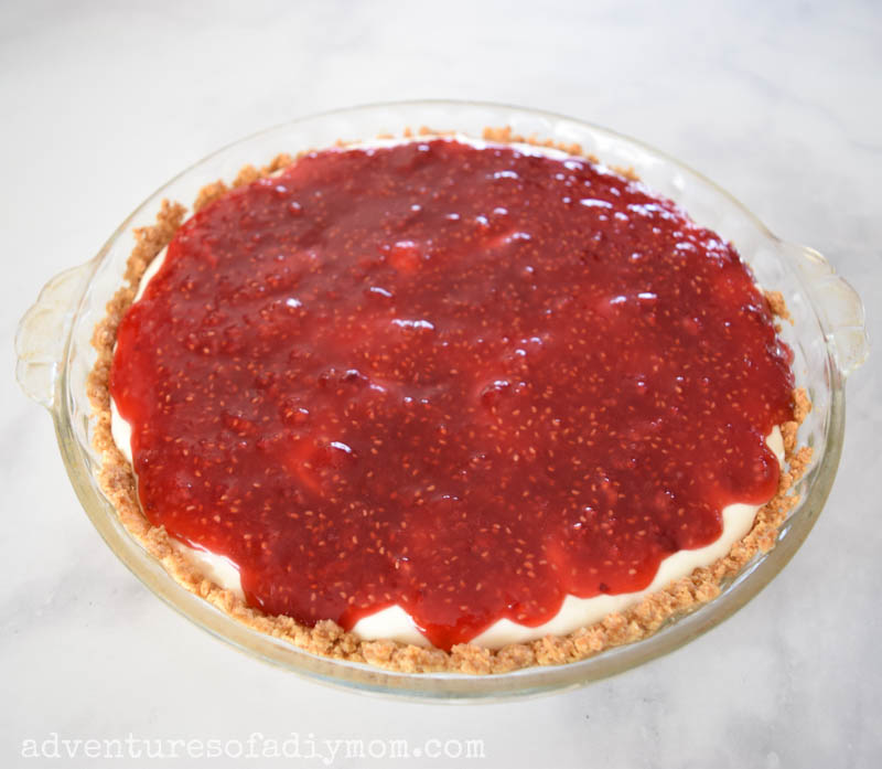 Fresh Raspberry Pie with Graham Cracker Crust Adventures of a DIY Mom