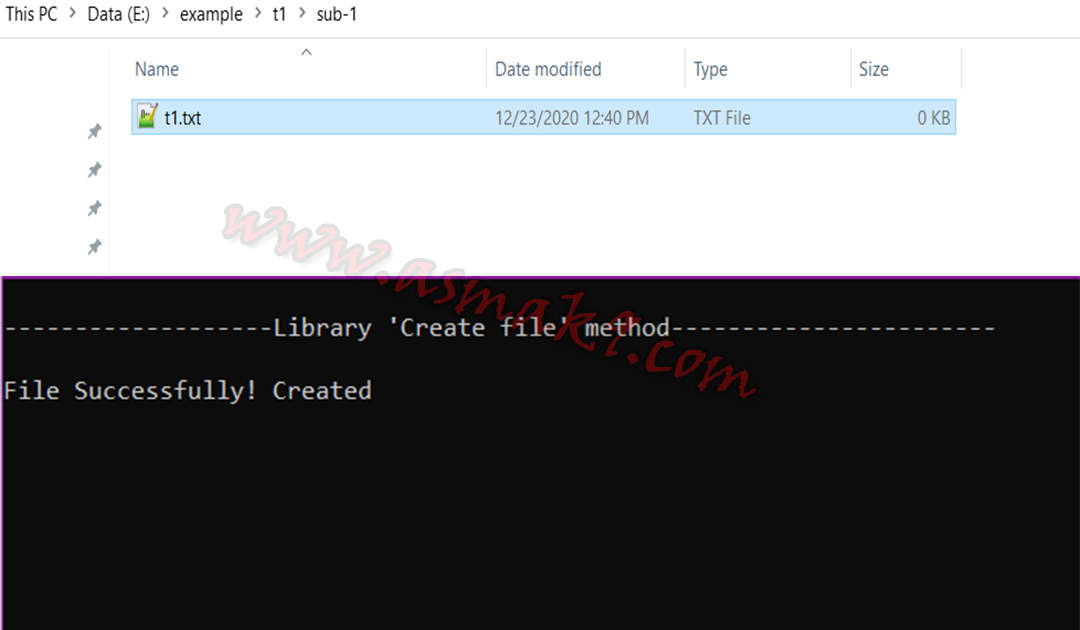 C#.NET: How to Create Empty File - Asma's Blog