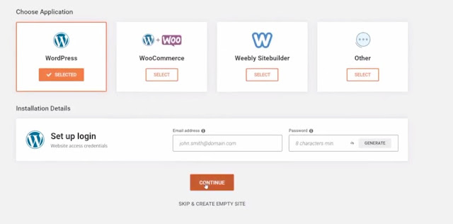 Install WordPress on Siteground