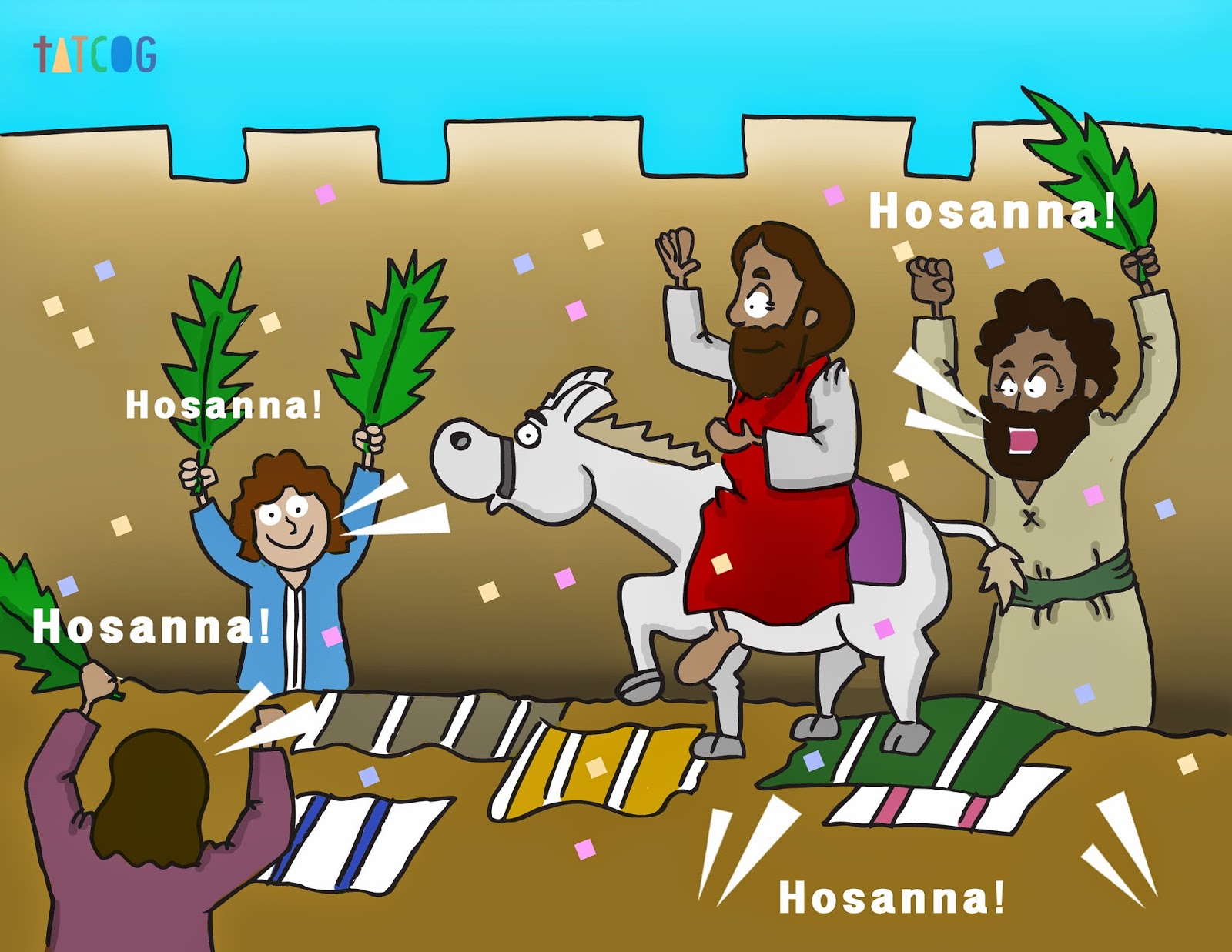 Tatcog School 33 Jesus Enters Jerusalem On A Donkey