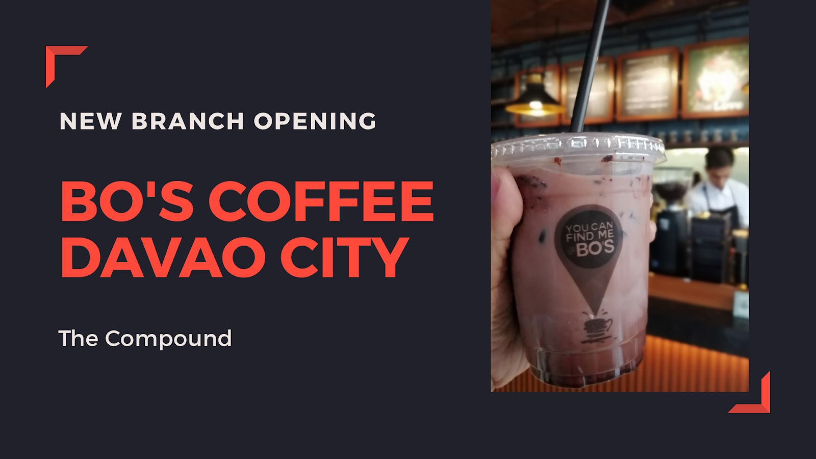 Bo's Coffee The Compound Davao City NOW OPEN! DAVAO FOODIE ONLINE