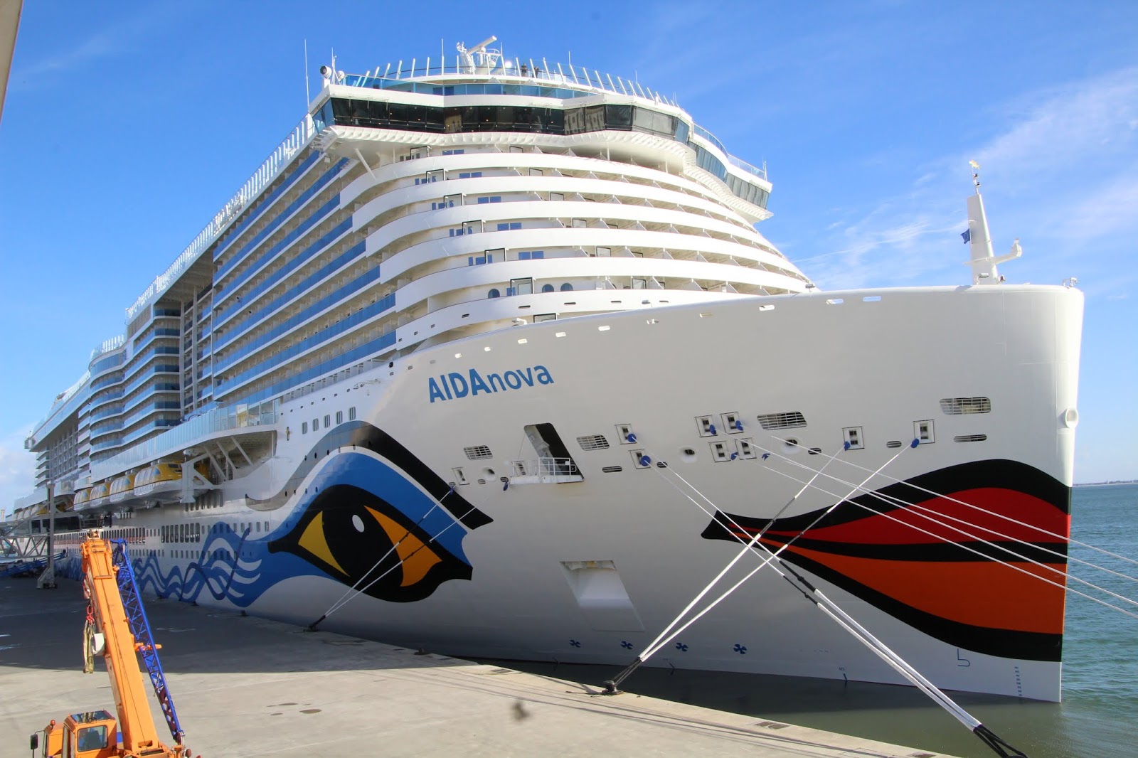SergioCruises Estreia do novo navio AIDAnova da AIDA Cruises em Lisboa