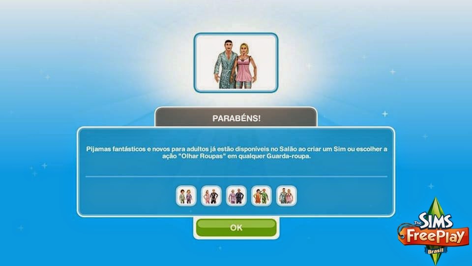 Blog The Sims FreePlay Brasil Evento Pijamas Previsto para dia 10