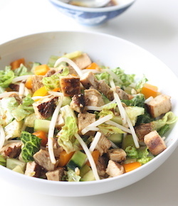 chinese honey bbq chicken salad recipe