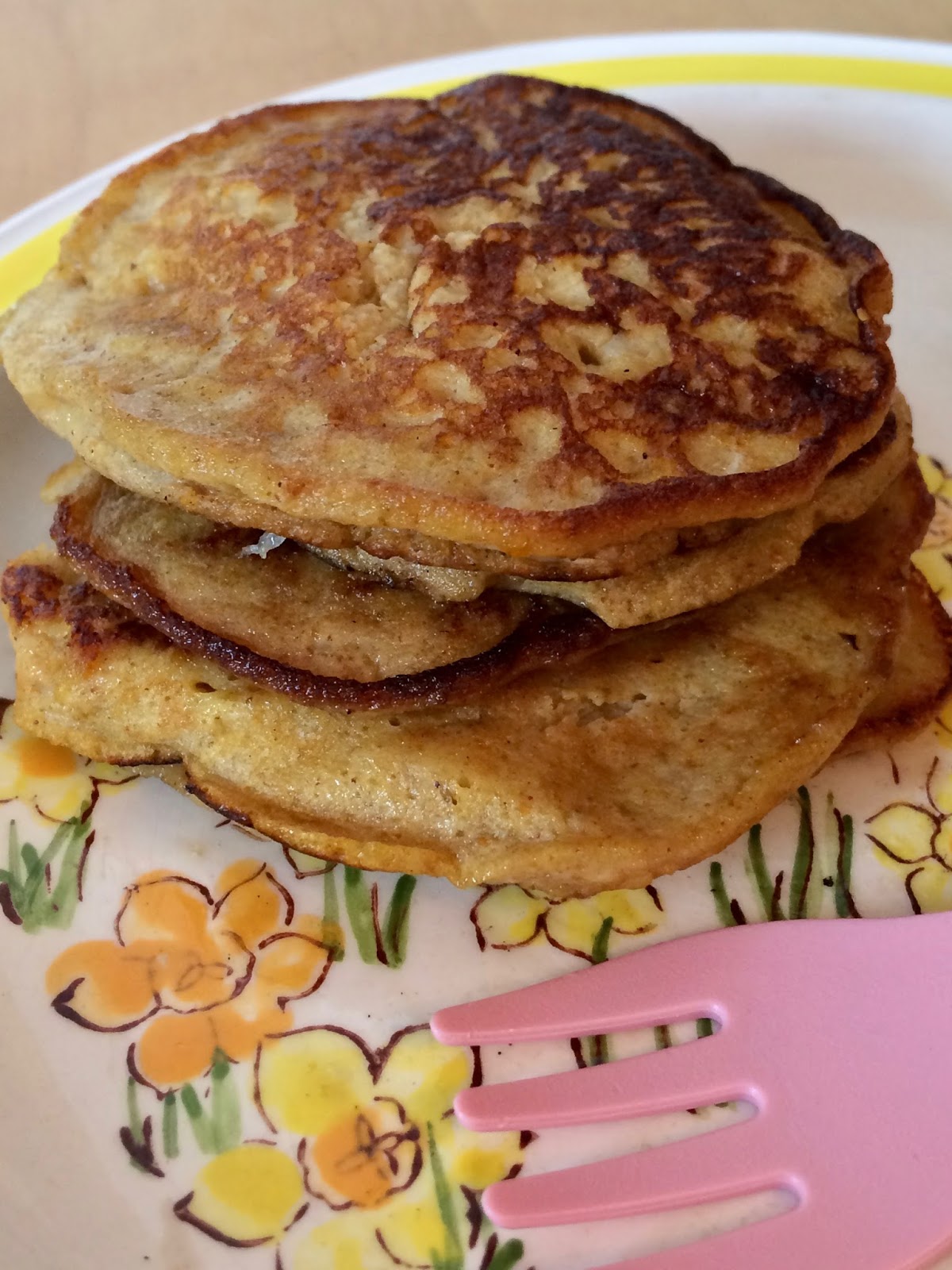 Savory Moments Toddler pumpkin and banana egg pancakes