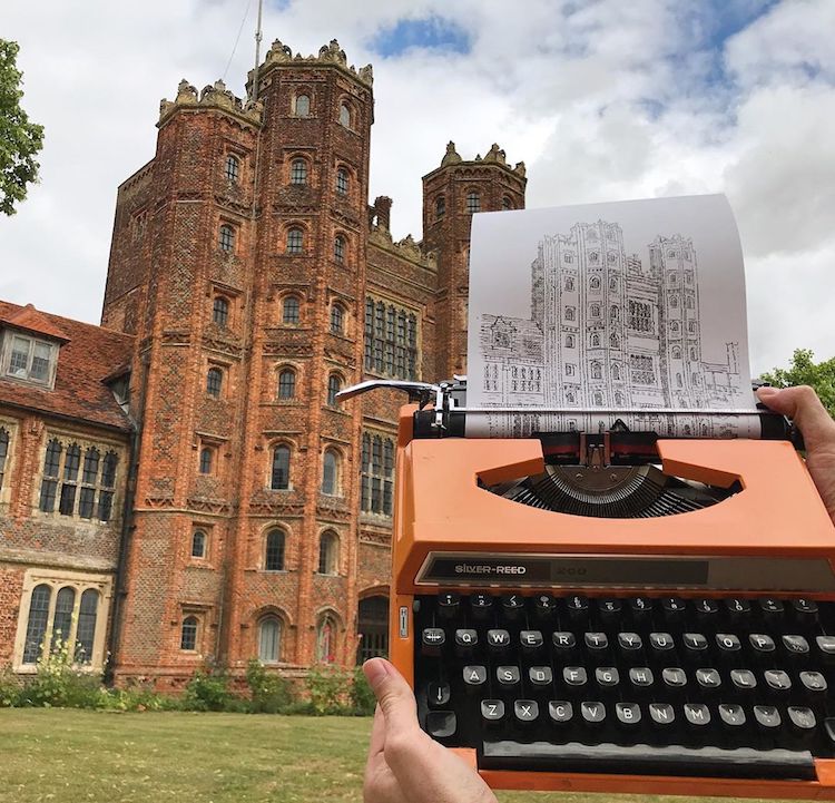 Una imagen vale más que mil palabras- James Cook, el artista que dibuja  con máquinas de escribir 