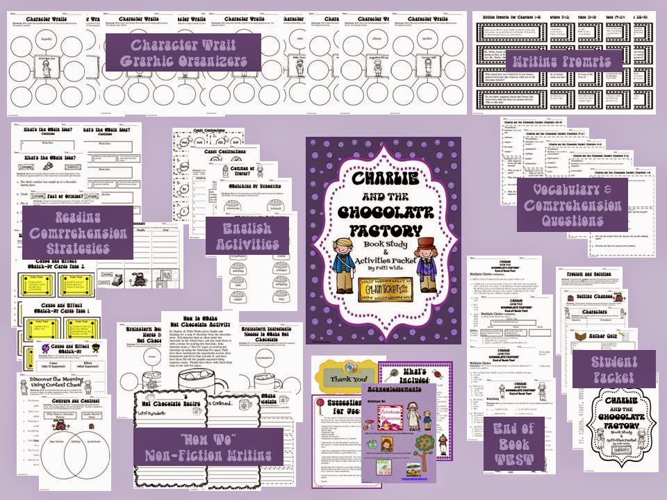 http://www.teacherspayteachers.com/Product/Charlie-and-the-Chocolate-Factory-Book-Study-Activities-Packet-492587
