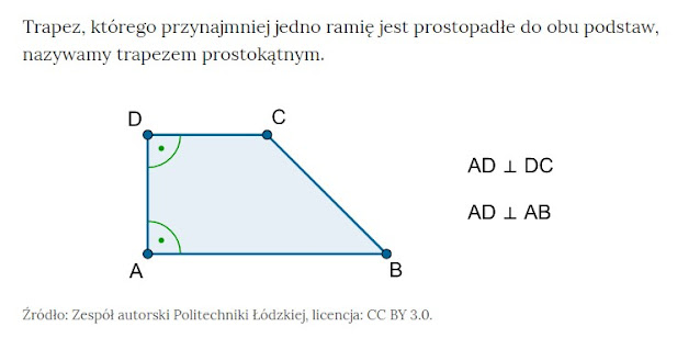 Trapezy - budowa, rodzaje oraz własności kl.5