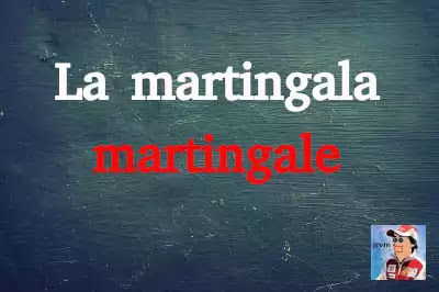 estrategia martingala pizarra con palabra martingala