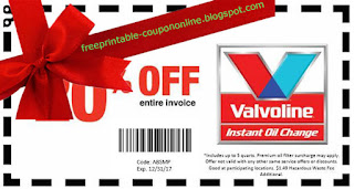 Free Printable Valvoline Instant Oil Change Coupons
