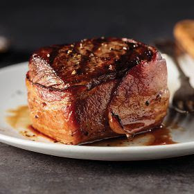  Omaha Steaks - 8 (5 oz.) Bacon-Wrapped Top Sirloins