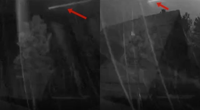 Cigar shaped light object moving through clouds during storm Ufo%2Barizona%2Bcigar%2Bshaped
