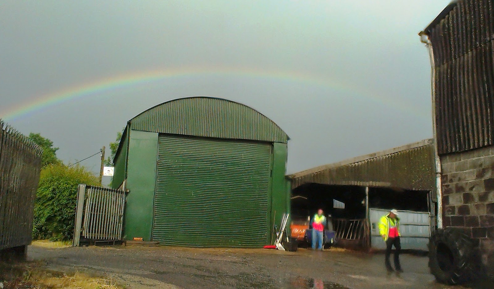 Rainbow over Pilton