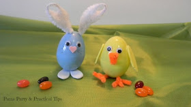 Easter egg animals, plastic egg crafts 
