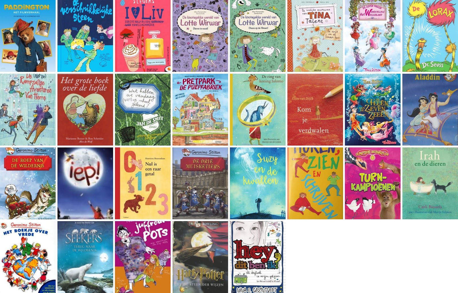 Op zoek in een boek: Boekenlijsten Carlijn